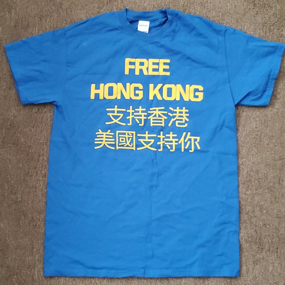 Golden State Warriors "Free Hong Kong"Shirt Size M